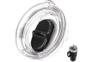 Soledea 20 oz Stronghold Replacement Screw Top Lid for YETI Rambler Travel Mug - Threaded, Spill-Proof, Straw-Friendly (Fits 20 oz YETI Rambler Travel Mugs Only)