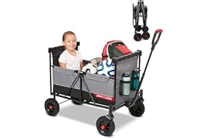 Radio Flyer The Beast MVP Wagon, Heavy Duty Kid & Cargo Folding Wagon, Collapsible Wagon Cart for Ages 1.5+
