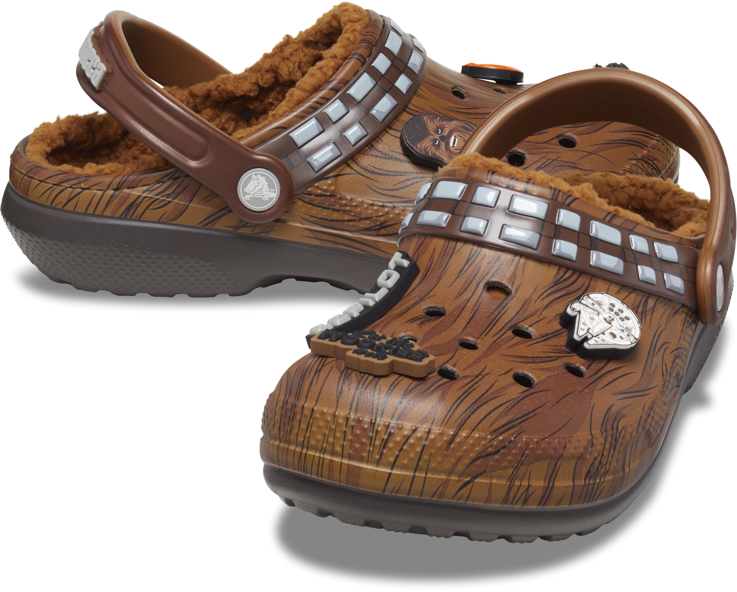 Crocs Unisex Adult Star Wars Chewbacca Classic Lined Clog Fuzzy Slippers