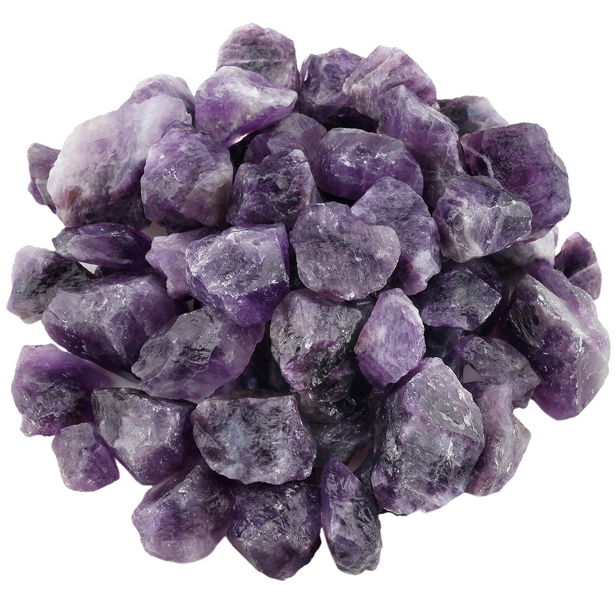 Shanxing Natural Rough Stones Crystals for Cabbing,Tumbling,Polishing & Reiki Crystal Healing,Amethyst(1 pound,about 460 gram)