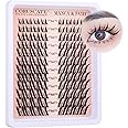 Manga Lash Clusters Fairy Cluster Eyelash Extension Anime 8-18mm Individual Lashes Japanese Style Fox Eye Eyelash Clusters DIY Spiky Lash Extension Cat Eye Lashes Thin Band Eyelashes by CORUSCATE