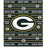 Pegasus Home Fashions Green Bay Packers 60'' x 80'' Logo Stripe Flannel Fleece Blanket