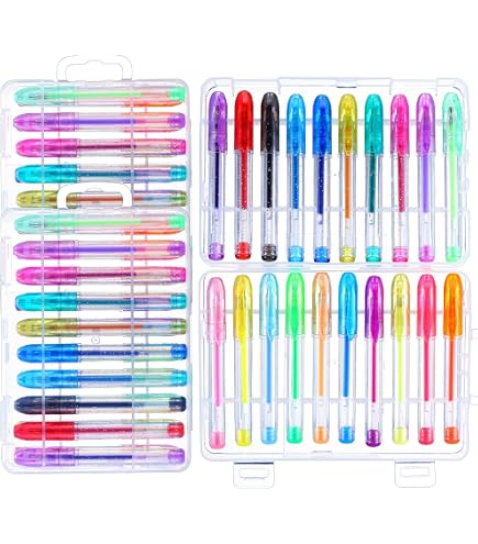 Amazon.com: NIKO Gel Pen Mini 20 Glitter Colored Pens ，1 Pack