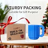 Lumsburry Build-on Brick Coffee Mug Blue Funny DIY Novelty Cup Gift view 7