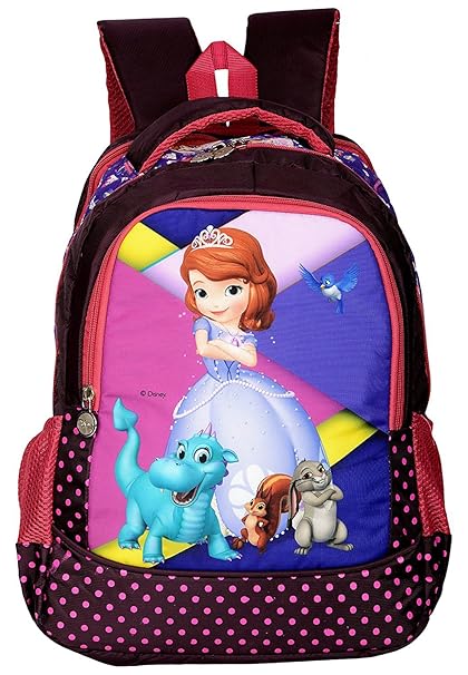 Disney Polyester 29 Ltr Violet School Bag