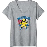 Women's Deadpool and Wolverine - Wolverine Scribble V-Neck T-Shirt