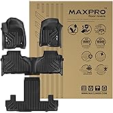 MAXPRO Floor Mats Compatible for 2021-2026 Chevrolet Suburban for Bucket Seats | 1st & 2nd Row Set | Heavy Duty All Weather Waterproof Non-Slip Odorless TPE Floor Liners