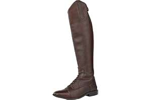 Rhinegold Elite Luxus Brown Laced Leather Riding Boot