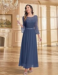 Wedtrend Women's Bridesmaid Dresses, 3/4 Flared