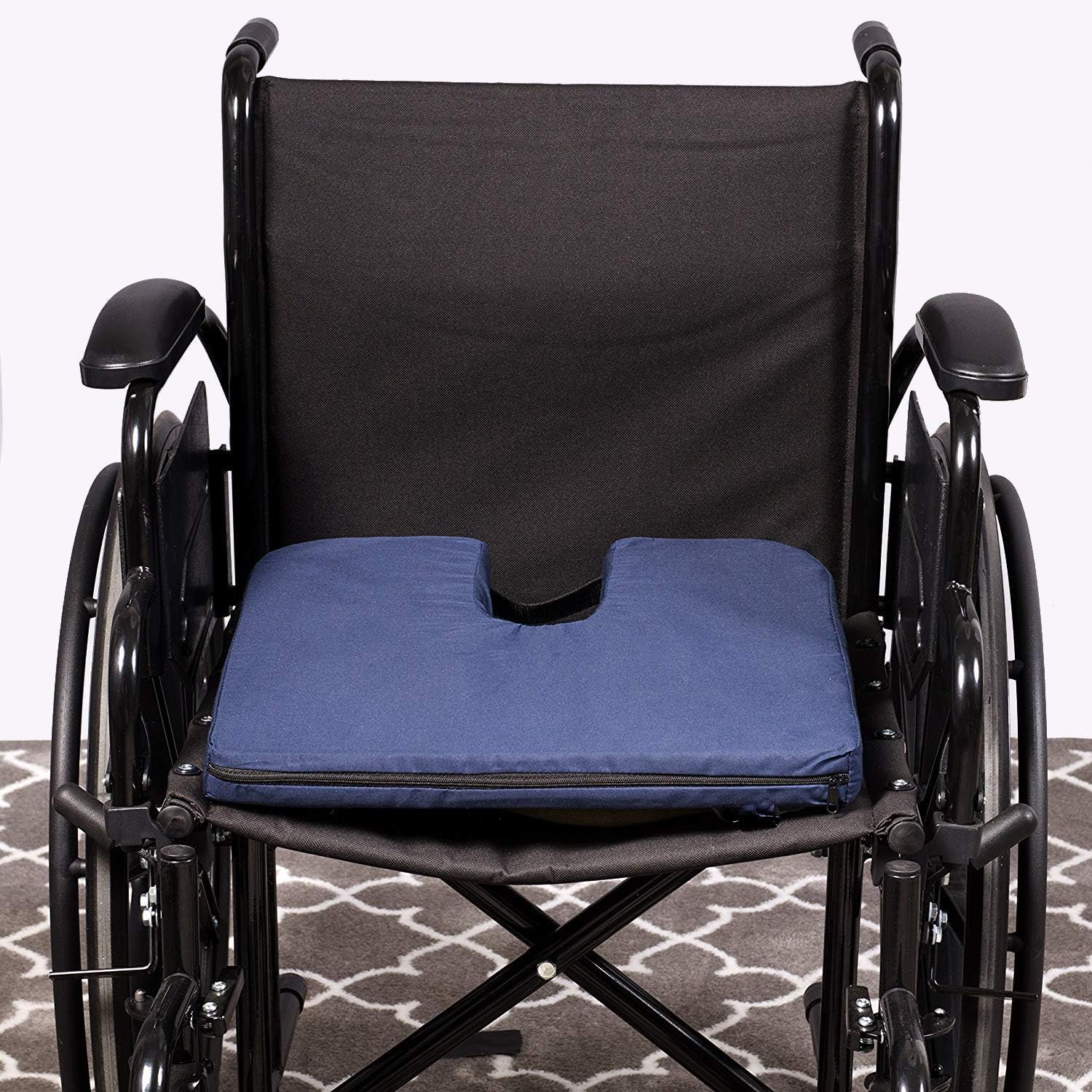 Coccyx Cushion for Lumbar Support, Navy: Health & Personal Care