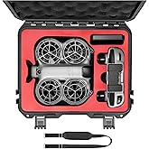 FPVtosky NEO 2 Case, Waterproof Hard Case for DJI NEO 2 Fly More Combo Accessories, fits DJI RC-N3 Remote Controller [CASE ON