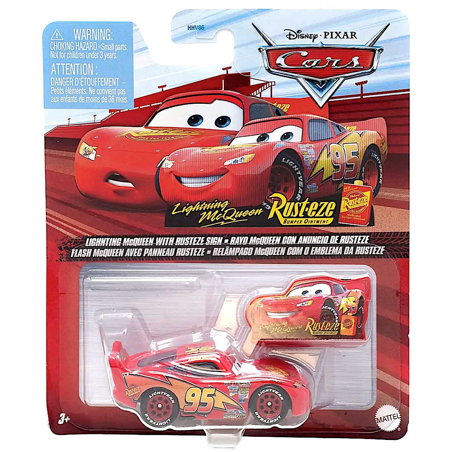 Disney Pixar Cars - Rusteze Racing Series - Lightning McQueen with Sign