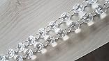 Guirlande De Perles De Cristal, Acrylique Garland Octogonales Décoration Perle En Verre Transparent, Chaînes De Perles, Pour Lustres, Rideaux De Porte, Décorations De Mariage, Fabrication De Bijoux