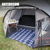 Portal 4 Person Tent with Porch 4000mm Waterproof Dome Camping Tent view 3