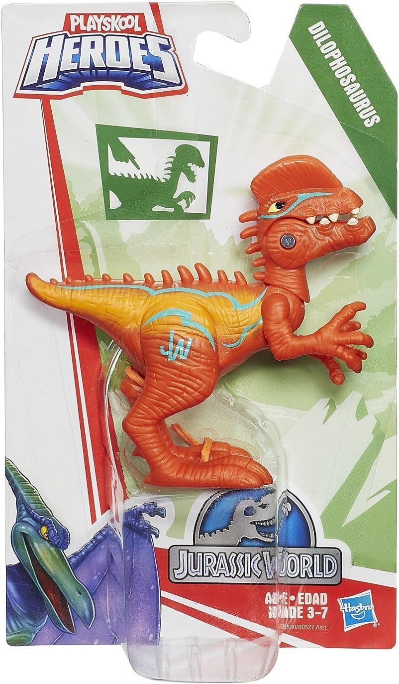Playskool Heroes Jurassic World Chomp 'n Stomp Dilophosaurus Figure, Blue and Green - Image 3