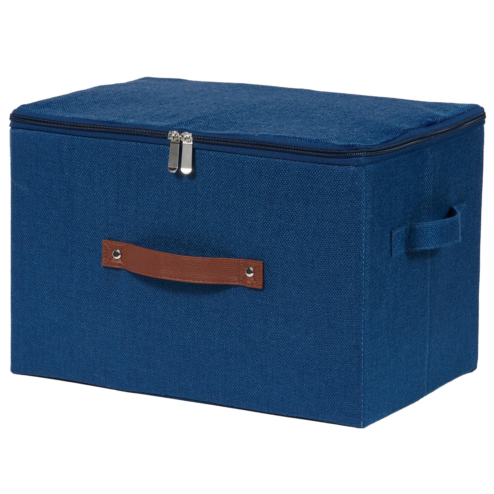 VinneGenzz Storage Bins with Zipper Lid Cotton