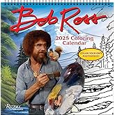 Bob Ross 2025 Coloring Wall Calendar