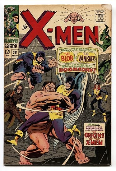Amazon Com X Men 38 Comic Book 1967 Marvel Comics Origin Of X Men Entertainment Collectibles