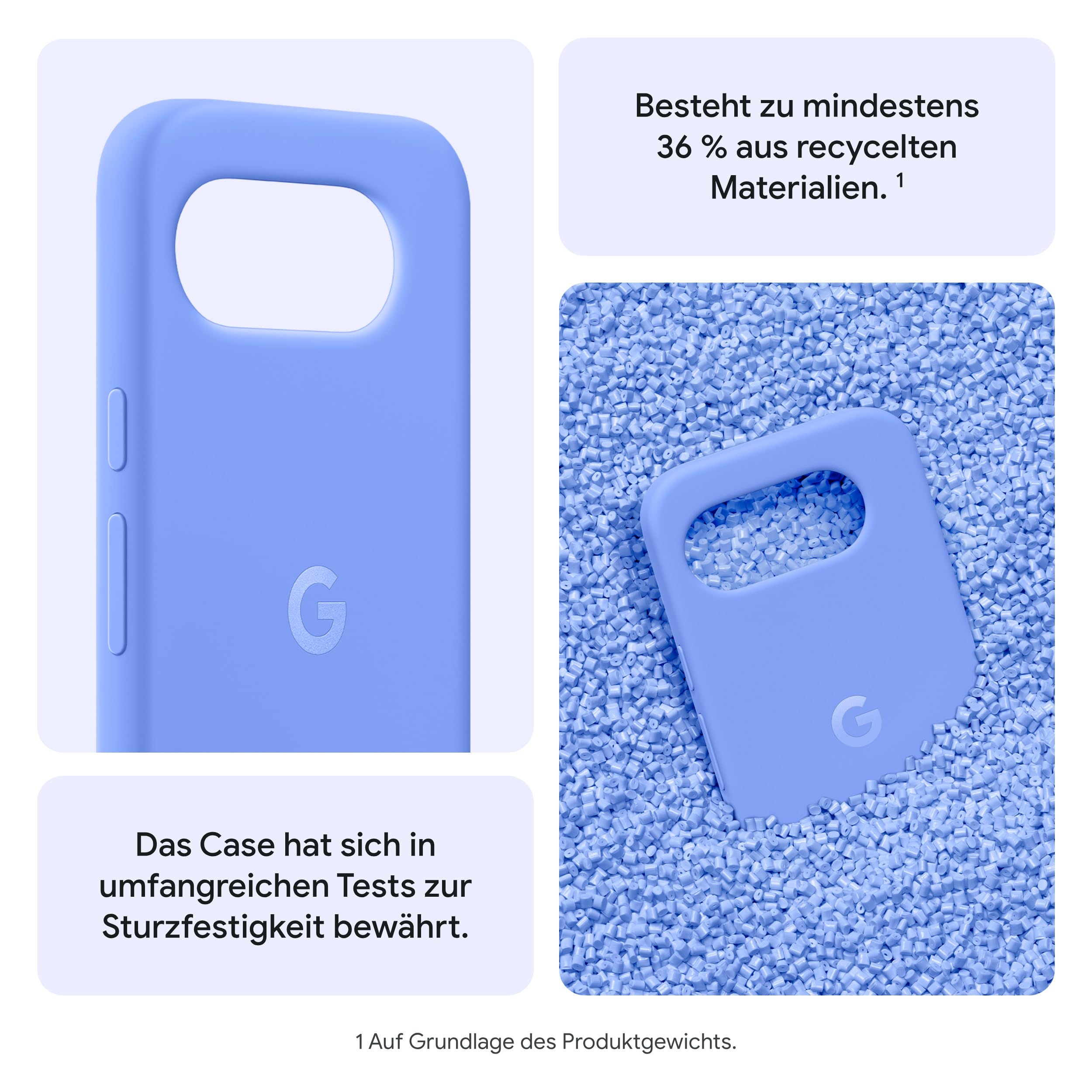 Google Pixel 10a Case – Aus recyceltem Kunststoff für Pixel 10a, ungehindertes Laden, auf Sturzfestigkeit geprüft - Obsidian 4