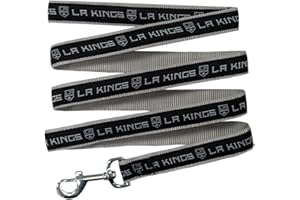 Pets First NHL Los Angeles Kings Leash for Dogs & Cats, Large. - Walk Cute & Stylish! The Ultimate Hockey Fan Leash!, 6 ft Long x 1 in Width, KNG-3031-LG