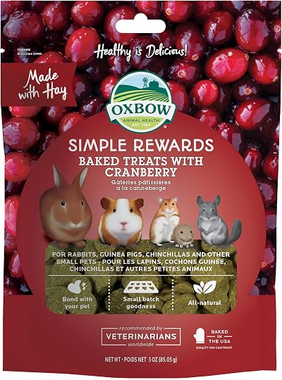 Oxbow Cranberry Simple Rewards Baked Treats 56.7 g Small Pet