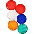 HY-KO Products CMR-10 SELF Adhesive CMR-10-SELF REFLECTORS 1.25 in Multi, 6 Pieces, Multicolor