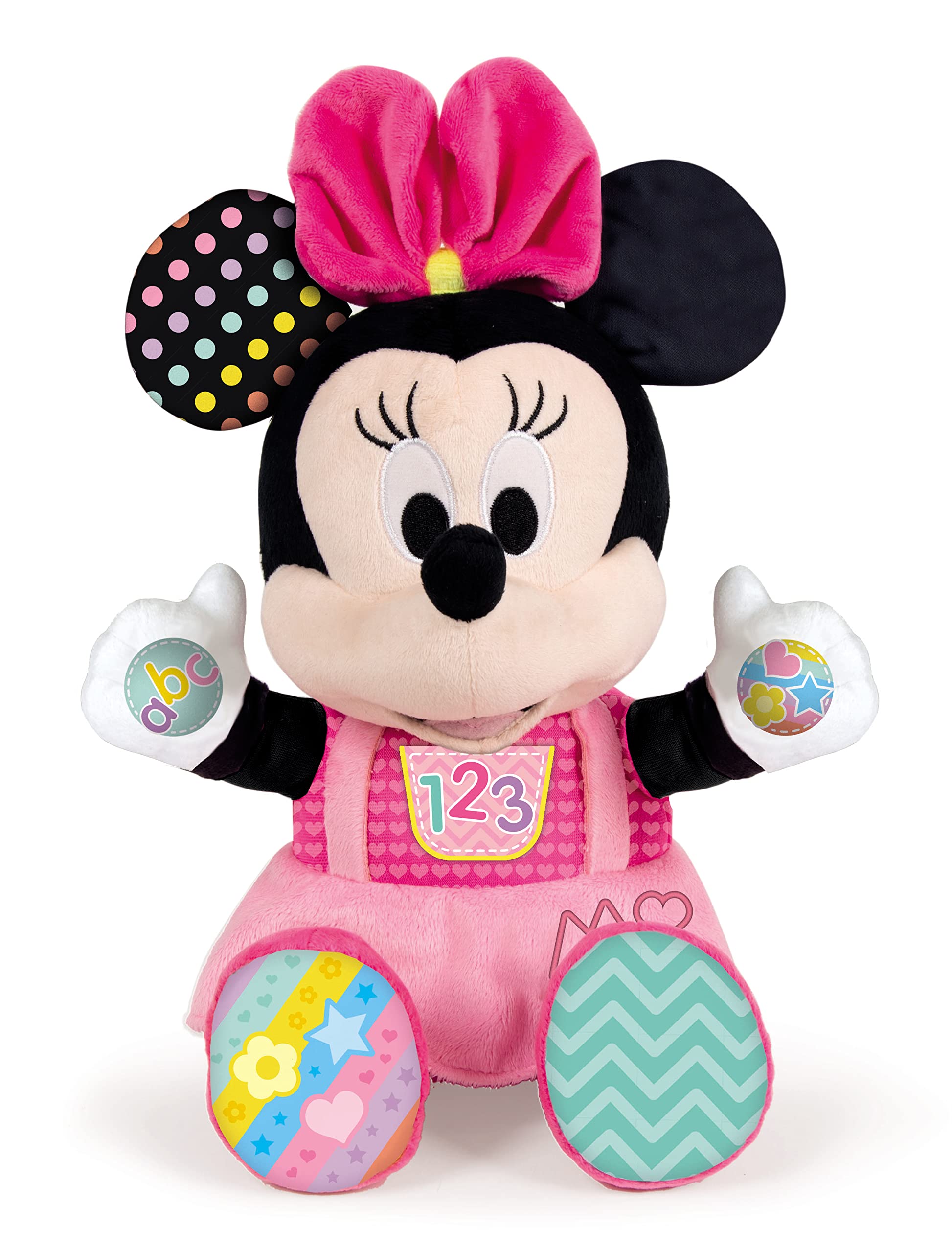 Clementoni - Plush Baby Minnie - Interactive Baby Plush Disney from 6 Months, Toy in Spanish (55325)