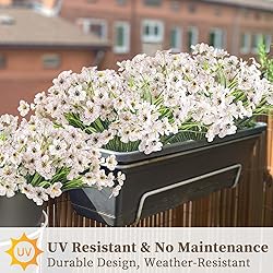 ColoPlay 24 White Bundles Artificial Flowers for
