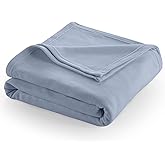 King Size Fleece Blanket | Comfy Supersoft Fleece Blanket – All-Season Light Weight Throw Blanket | Luxuriously Soft | Throw Blanket for Couch and Sofa | Machine Wash | Blue