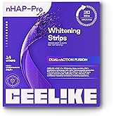 CEELIKE Teeth Whitening Strips (7 Treatments/14 Strips) - Peroxide-Free Whitening Kit with Hydroxyapatite, Enamel Safe + Chee