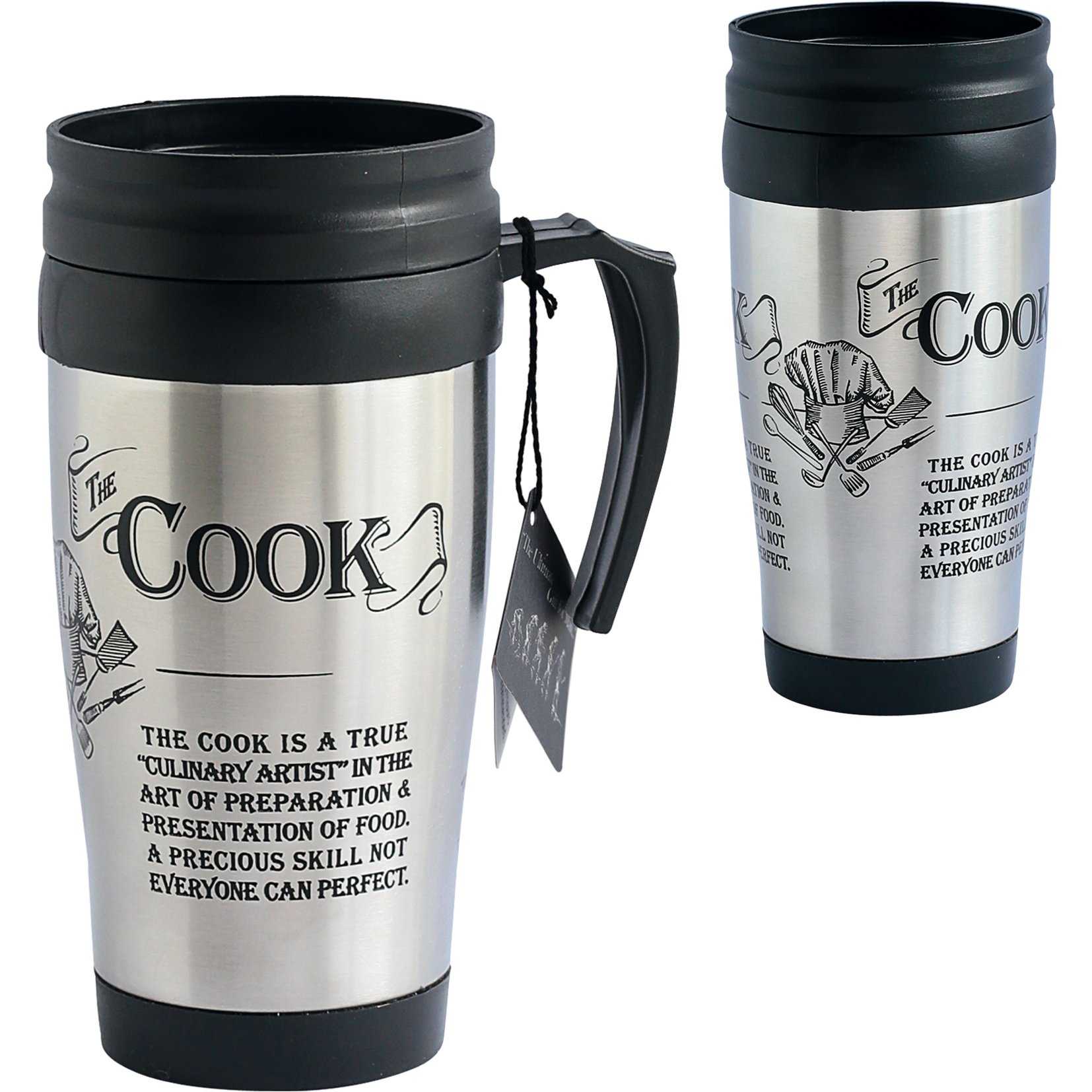Arora Ultimate Gift for Man 8847 Cook Travel Mug, Stainless Steel