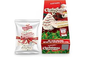 Little Debbie Christmas Tree Cakes – Vanilla | Mega Sized 3 oz Single Serve Snack Cakes, 6 Per Box