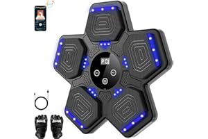 Music Boxing Machine for Adults & Kids - Smart Punching Machine with Boxing Gloves, Wall Boxing Punching Pad for Home, Office