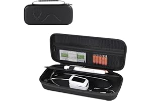 STUKCAZE Hard Stethoscope Case for 3M Littmann Classic III, Lightweight II S.E, MDF Acoustica Stethoscope, Stethoscopes Carrying Case with Compartment Divider Interlayer for Nurse Accessories (Black)