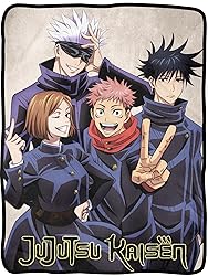 Jujutsu Kaisen Anime Throw Blanket | Main Four Gojo