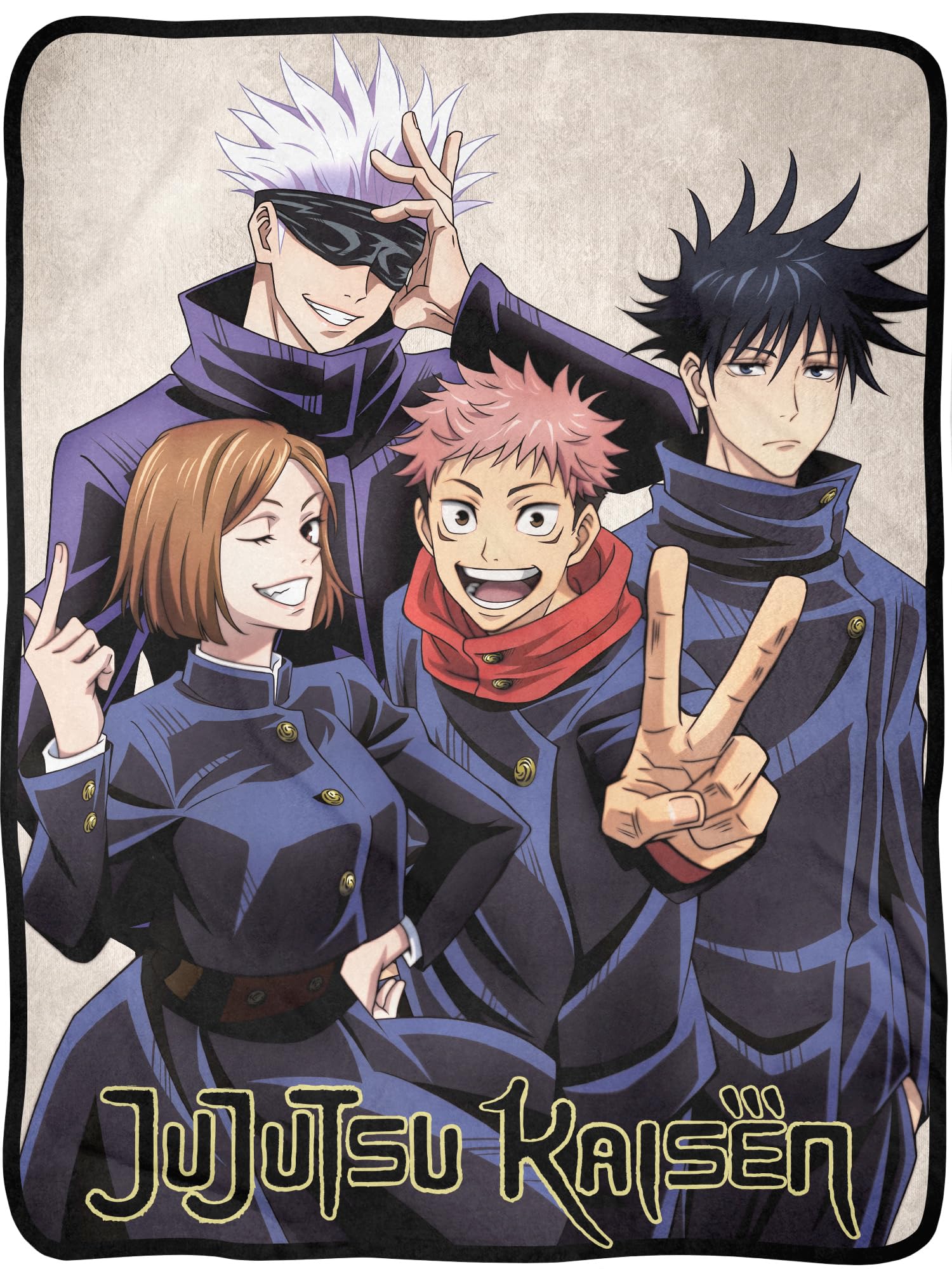 Jujutsu Kaisen Anime Throw Blanket | Main Four Gojo