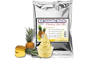 EZ-SQUEEZE Pineapple Whip Jello Shot Mix 6.78 oz - Premium Gluten-Free Jello Mix for Tasty Jello Shots - Easy to Make EZ Gelatin Powder Mix for Jello Shots - Adult New Year and Holiday Party Supplies