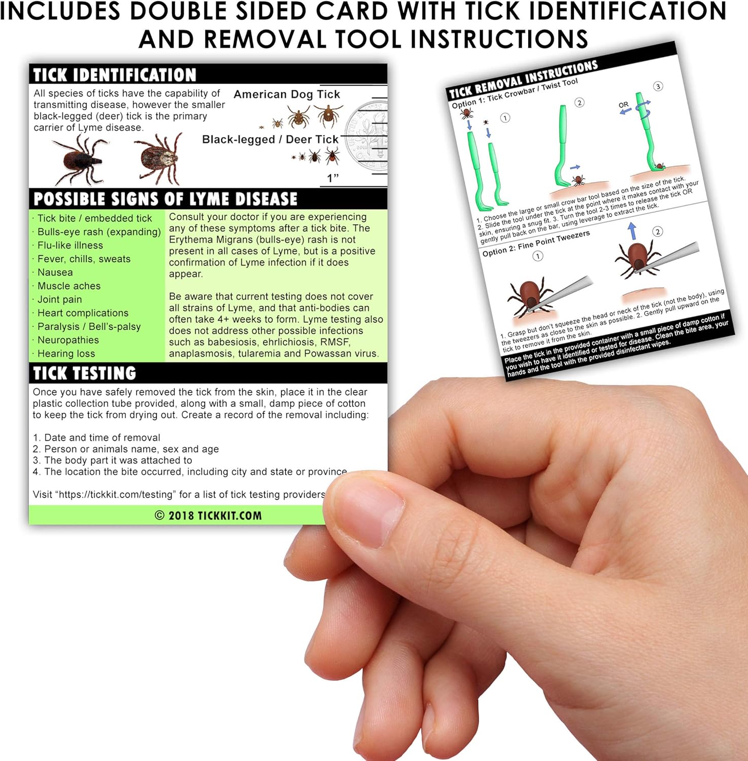 3 Tick Removal Tools for Lyme Prevention Plus First Aid Tick Remover