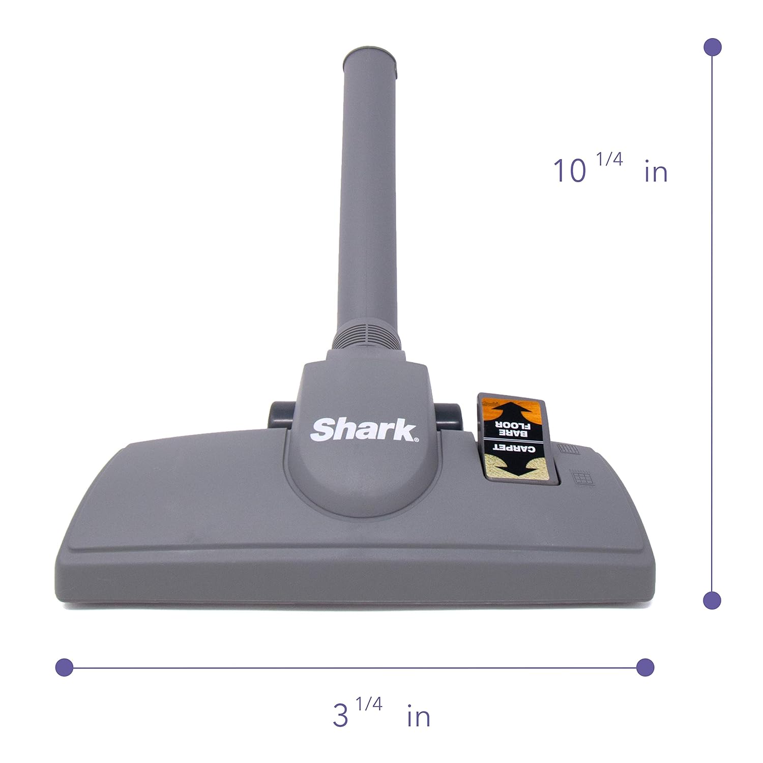 Motorized Floor Nozzle Dust Away Brush Tool Attachment Dark Grey
