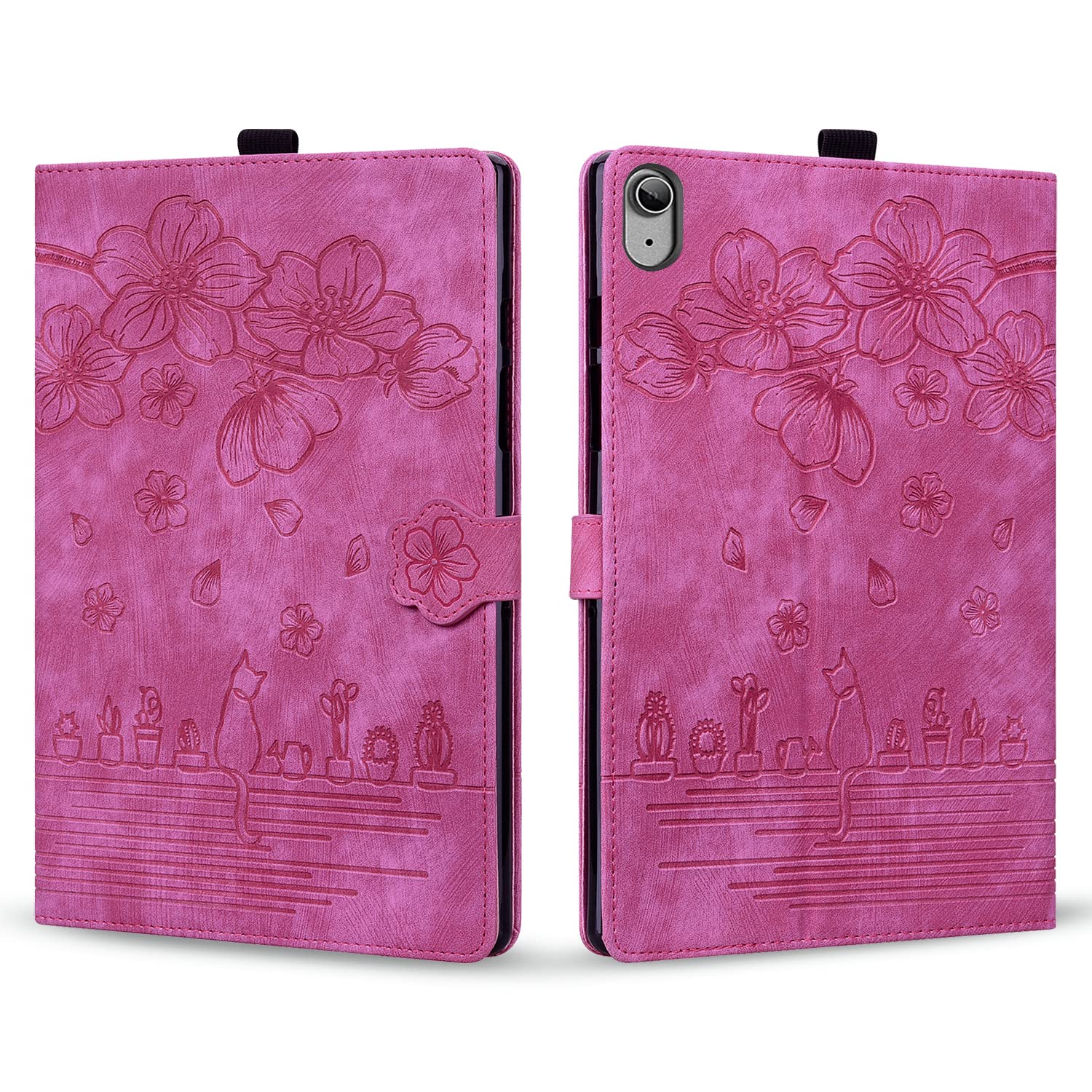 Rosbtib Case for ipad 10. Generation 2022 ipad 10.9 Case, PU Leather Flip Cover with Card Slots Protective Tablet Case iPad 10 Generation 10.9 Inch 2022, Rose Red — image 1
