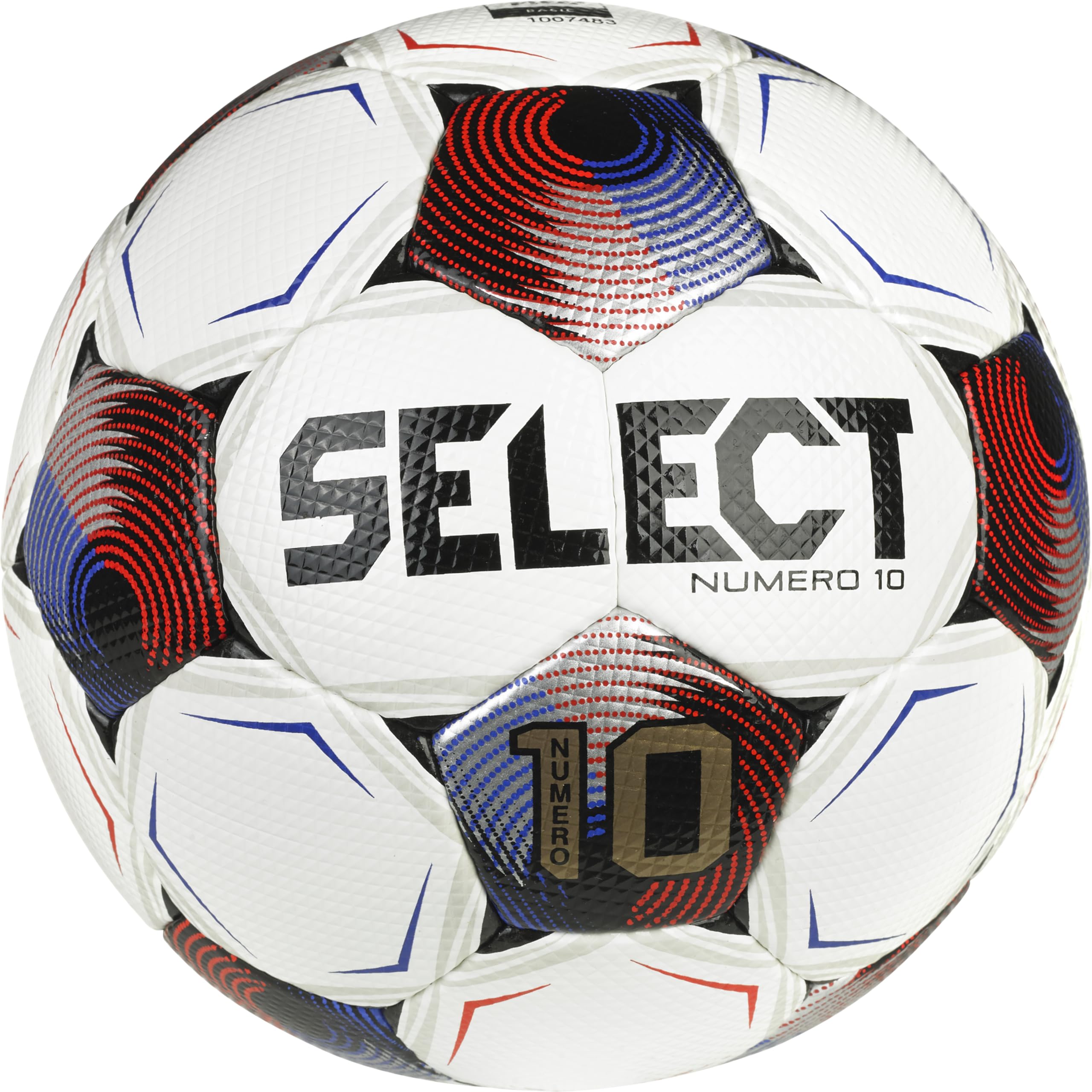 Photo 1 of SELECT Numero 10 Soccer Ball, White/Blue/Red V25, Size 5