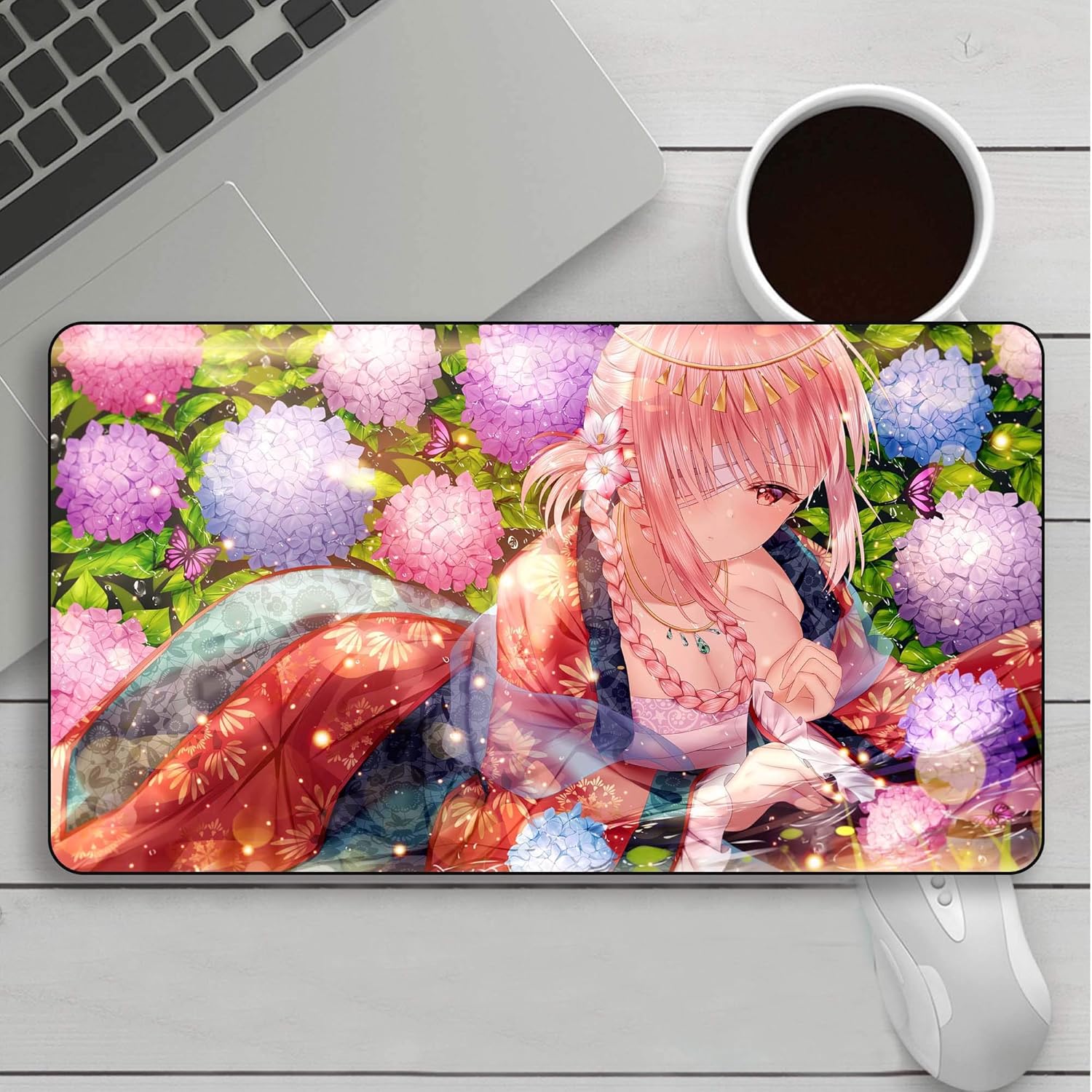 Animesuki Fate Grand Order Fgo フローレンス ナイチンゲール 多機能 大判マウスパッド 漫画 アニメ オフィスホ ーム テーブルマット 滑り止め 防水 防汚 耐摩耗性 掃除が簡単 合成素材 900 500 3mm Nothing マウスパッド 通販 Amazon