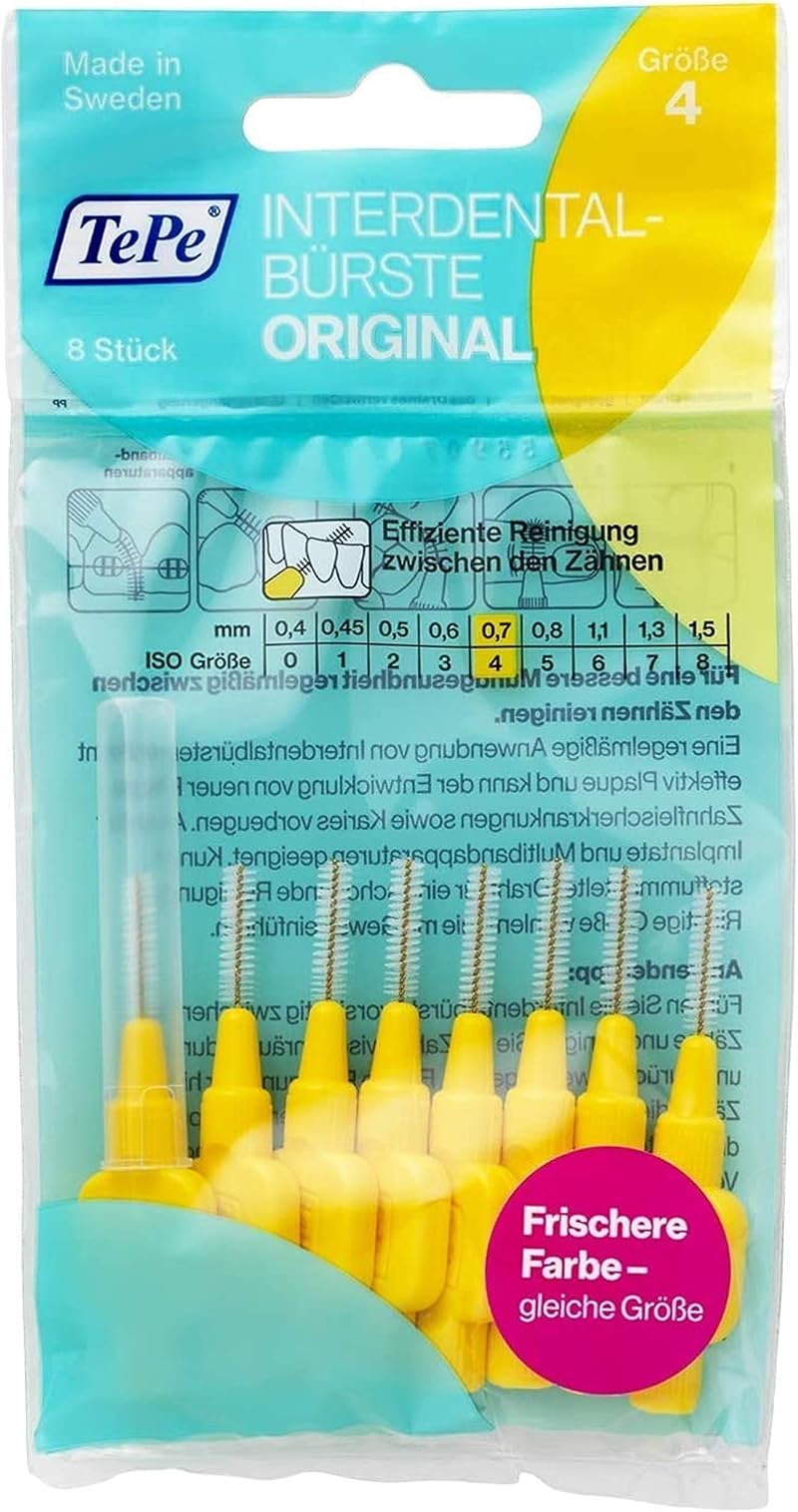 TePe Interdental Brush Yellow 0.7 mm 8 Pack