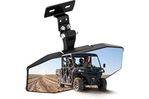 ZIDIYORUO Upgreaded UTV Rearview Mirror Compatible with CFMOTO UFORCE 1000/1000 XL/600 & Polaris Ranger 1000 XP 900 XP 500 570 / Crew, Solid Stable & Wide View Convex Uforce Center Rearview Mirror