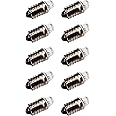 Sci-Supply Pack of 10 E10 Miniature Screw Base Light Bulbs, 1.5V / 0.3A Flashlight Style, Incandescent …