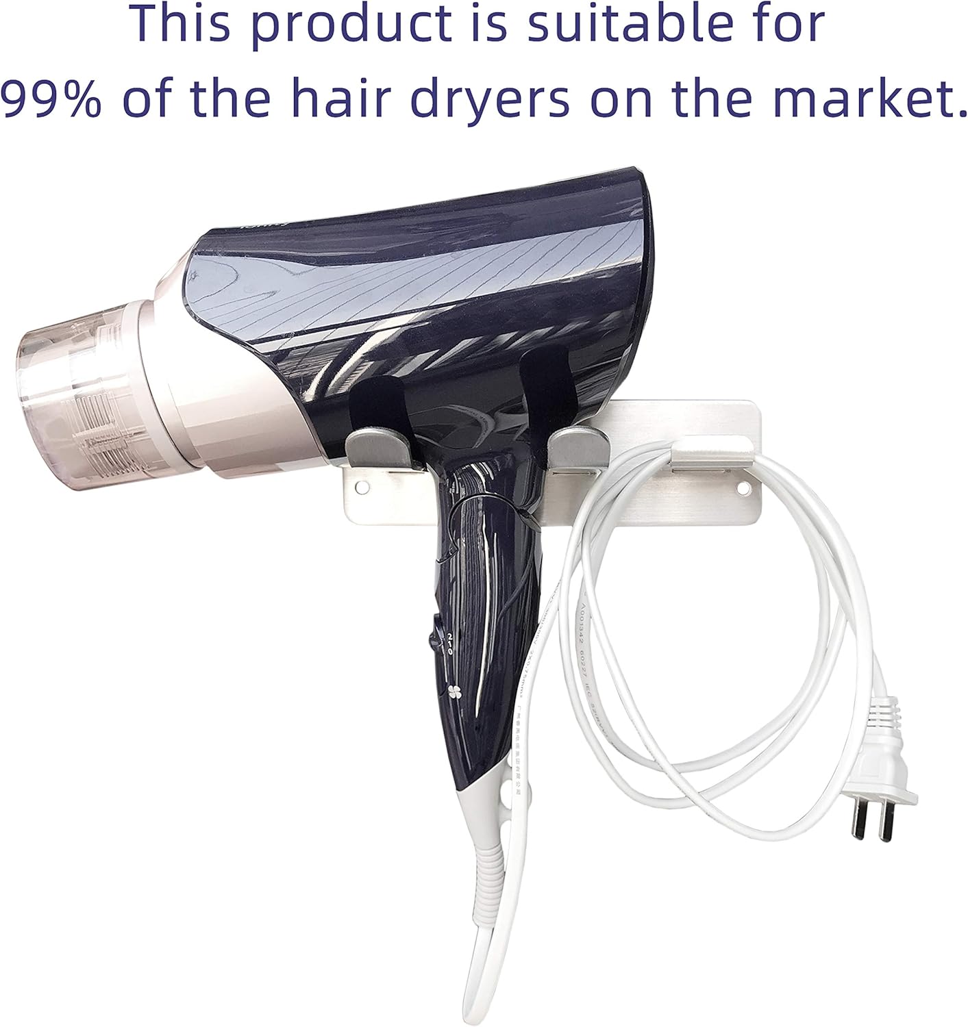 Amazon Co Jp ヘアドライヤーホルダー 全てのヘアドライヤーに対応する壁掛けラック バスルーム ベッドルーム 洗面所 理髪店用スペースオーガナイザー 304ステンレススチール シルバー ホーム キッチン