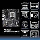 ASRock A620M-HDV/M.2+ AMD A620 AM5 micro ATX Motherboard view 6