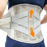 TESETON Back Brace for Lower Back Pain Men Women,Lumbar Support Belt with 3-Layer Adjustable Straps,Breathable Mesh for Herniated Disc,Sciatica,Scoliosis WT05-L