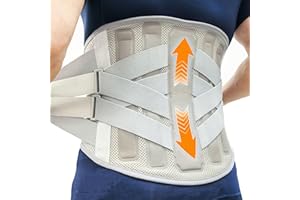 TESETON Back Brace for Lower Back Pain Men Women,Lumbar Support Belt with 3-Layer Adjustable Straps,Breathable Mesh for Herniated Disc,Sciatica,Scoliosis WT05-XL