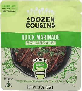 A Dozen Cousins Quick Marinade - Brazilian Steakhouse, 3 OZ